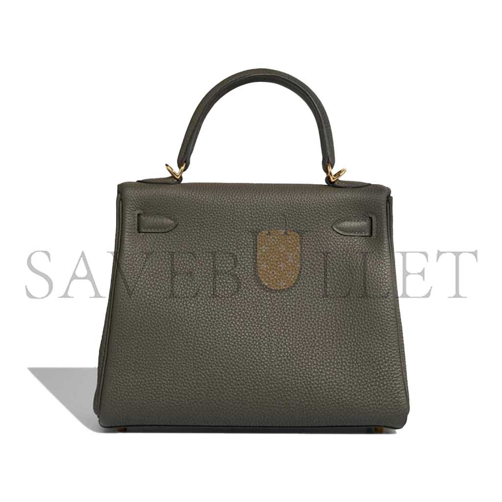 HERMÈS MASTER KELLY 25 TOGO VERT DE GRIS (25*17*7cm) 